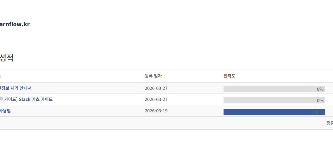 자신의 숙제와 성적을 검토하는 방법은 무엇인가요?